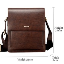 YINTE Fashion Leather Men&#39;s Messenger Bags Business Leather Small Shoulder Bag B - £369.79 GBP