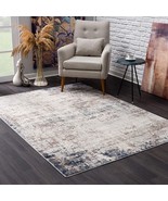 2 X 5 Navy Blue Distressed Striations Area Rug - $100.22 CAD
