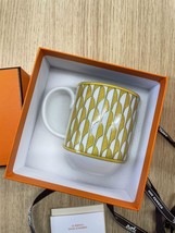 Hermes Soleil d&#39;Hermes Mug Cup yellow porcelain coffee tea - £330.57 GBP