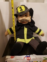 Folkmanis Folktails Fireman Plush Hand Puppet 20&quot; Vintage - £18.36 GBP
