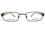Kilter Kids Eyeglasses Frames K4001 001 BLACK Green Rectangular 46-18-130 - £36.76 GBP
