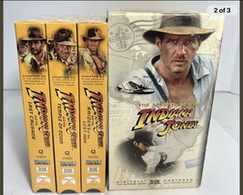 Indiana Jones Trilogy Box Set (VHS, 1999) Raiders, Temple of Doom, Last ... - £1,880.31 GBP