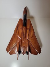 Wooden F14 Tomcat Desk Model Mahogany Gently Used One Small Defect - £47.50 GBP