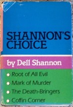 Shannons Choice A Collection of Mystery Stories By Dell Shannon Hardcover - £6.93 GBP