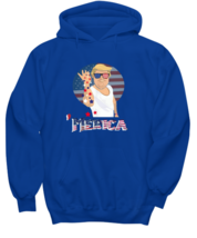 Independence Day Hoodie Trump Merica Independence Day Royal-H  - £25.61 GBP