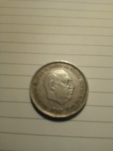 1957 Francisco France Caudillo De Espana Por L G. DE Dios 25 PTAS  - $186.39 MXN