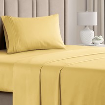 Twin Sheet Set - Breathable &amp; Cooling - College Dorm Room Bed Sheets - H... - £31.92 GBP