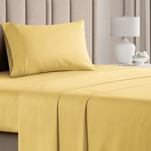 Twin Sheet Set - Breathable &amp; Cooling - College Dorm Room Bed Sheets - H... - £31.59 GBP