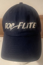 Vintage Blue TOP-FLITE Golf Hat White Logo USA Adjustable Strapback - $14.00