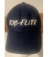 Vintage Blue TOP-FLITE Golf Hat White Logo USA Adjustable Strapback - €12,02 EUR