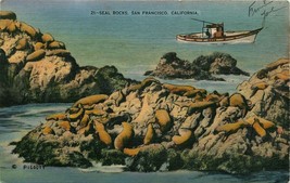 Vintage Unused Postcard Seal Rocks Sanfrancisco California Ca - £4.76 GBP