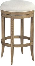 Bar Stool WOODBRIDGE Round Flared Posts Circular Stretcher Rails Vintage Repel - £830.53 GBP