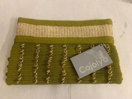 Vintage Cojolya Clutch NWT, Zippered Clutch, Green Purse, Handmade in Gu... - £19.75 GBP