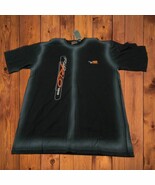 Vintage NWT Rio Sportswear Spell Out XXL Black Short Sleeve Shirt Y2K 1999 - $24.61 CAD