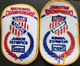 AAU USA National Championship Junior Olympics embroidered patch, 5&quot; x 3&quot;, new - £3.71 GBP