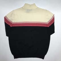 Charter Club Women&#39;s Turtleneck Sweater Black Red Stripe Medium - £35.96 GBP