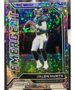 JALEN HURTS 2020 Prizm No Huddle EMERGENT SILVER DISCO PRIZM RC Panini E... - $93.11 CAD