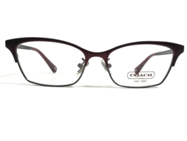 Coach Brille Rahmen HC 5041 Terri 9141 Satin Weinrot / Satin Dunkel Silber 140 - $68.85