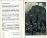 The Ahwahnee Menu 1953 Ansel Adams Half Dome Merced River Yosemite Natio... - £19.45 GBP