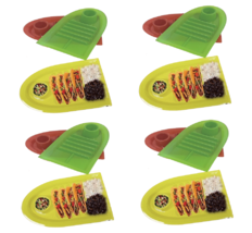 12 Pack Taco Holder Stand Up Divider Plates Multi Colored Plastic Platter - £30.43 GBP