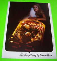 Game Plan FOXY LADY Original 1978 Flipper Game Pinball Machine Sales Fly... - £34.15 GBP