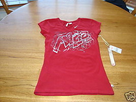 Womens juniors misses Mecca Femme S NWT t shirt NEW red small 28.00^^ - $19.79