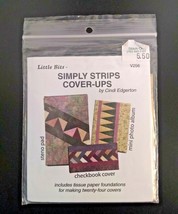 Simply Strips Cover-Ups Quilt Pattern Checkbook Cover Photo Album V256 - £6.25 GBP