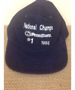 Penn State Nitany Lions #1 National Champs Blue Corduroy Vtg 1985 Baseba... - £15.82 GBP