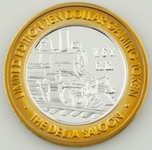DELTA SALOON VIRGINIA CITY NV, TEN DOLLAR GAMING TOKEN .999 FINE SILVER ... - $1,033.90 MXN