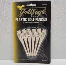 Gold Eagle Plastic Golf Pencil Attaches / Clips To Scorecard - New! - $238.70 MXN