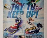 Sonic Riders Sega Xbox PS2 Nintendo GameCube 2005 Magazine Print Ad - $14.84