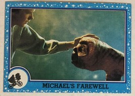 E.T. The Extra Terrestrial Trading Card 1982 #72 Michael’s Farewell - £1.55 GBP