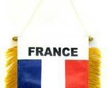 Moon Knives France Mini Flag 4&#39;&#39;x6&#39;&#39; Window Banner w/suction cup - Party... - $2.88