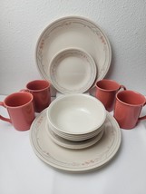 Vintage Corelle Rose 16-Pc Dinnerware Set 4-Places Setting. - $148.49