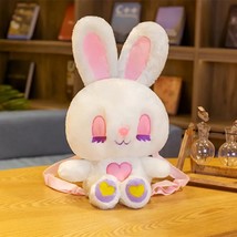 35cm Plush  backpack pink/white Japan Big Ears Bunny women Cute    s Bag girls s - £135.16 GBP