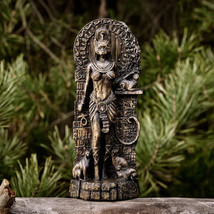 Bastet statue, Cat Goddess Egyptian gods, Wood carved altar Pagan paganism Wicca - £79.24 GBP