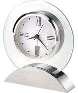 Howard Miller Brayden Alarm Tabletop Clock - Modern Glass Analog Desk Clock with - $722.41 MXN
