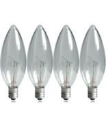 4 GE 60w Decorative B Type Multi Use Candelabra Base 540 Lumen Crystal C... - $184.99 MXN