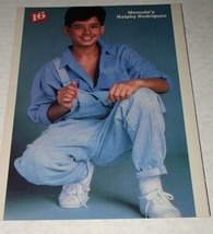 Ralphy Rodriguez Menudo Wil Wheaton 16 Magazine Color Photo Vintage May ... - $14.99