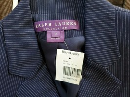 NWT Ralph Lauren Collection Purple Label Navy Blue Pin Stripe Suit Jacke... - £312.12 GBP