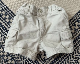 Baby Gap Khaki Cargo Shorts Size 3-6 Months - £7.90 GBP