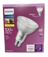 Philips Bright White 100W Equivalence PAR30L Long Neck E26 Base 1050 lm. - £10.10 GBP