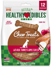 Nylabone Healthy Edibles Flavor Combos Turkey and Apple Petite 96 count (8 x 12  - £101.27 GBP