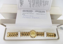 Raymond Weil 18K Gold Electroplated Quartz Watch #5353 COA Vtg 80&#39;s - £546.11 GBP