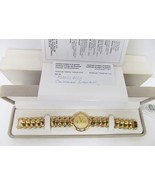 Raymond Weil 18K Gold Electroplated Quartz Watch w/Crystals #5353 COA Vt... - £549.97 GBP