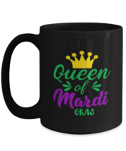 Queen of Mardi Gras, black Coffee Mug, Coffee Cup 15oz. Model 60059  - £19.58 GBP