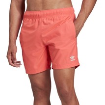 Adidas Originals Mens Adicolor Essentials Trefoil Swim Short HE9423 Pink... - $35.00