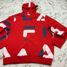 Men&#39;s Fila Red | Navy | White Vittorio Hoodie - $59.00