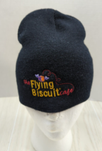 The Flying Biscuit cafe winter black ski cap hat beanie men women embroi... - £15.30 GBP