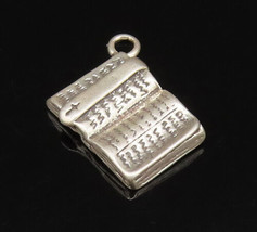 925 Sterling Silver - Vintage Open Religious Holy Bible Charm Pendant - PT21579 - £26.47 GBP